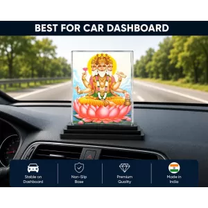 Hindu Deity Acrylic Car Dashboard Showpiece | Double-Sided Hindu Deity Photo Stand | 3 X 4 Inch Photo | Transparent Acrylic Frame With Black Base | Car Dashboard, Office & Table Decor (F70755) Hindu Deity Acrylic Car Dashboard Showpiece | Double-Sided Hindu Deity Photo Stand | 3 X 4 Inch Photo | Transparent Acrylic Frame With Black Base | Car Dashboard, Office & Table Decor (F70755)