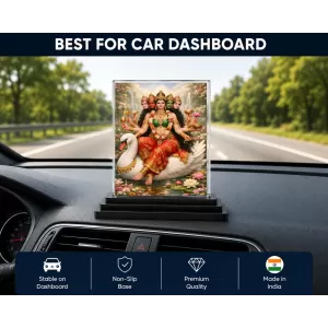 Hindu Deity Acrylic Car Dashboard Showpiece | Double-Sided Hindu Deity Photo Stand | 3 X 4 Inch Photo | Transparent Acrylic Frame With Black Base | Car Dashboard, Office & Table Decor (F70772) Hindu Deity Acrylic Car Dashboard Showpiece | Double-Sided Hindu Deity Photo Stand | 3 X 4 Inch Photo | Transparent Acrylic Frame With Black Base | Car Dashboard, Office & Table Decor (F70772)