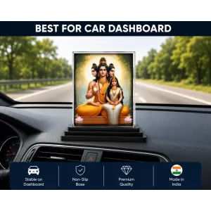 Atisha Dipankara Acrylic Car Dashboard Showpiece | Double-Sided Atisha Dipankara Photo Stand | 3 X 4 Inch Photo | Transparent Acrylic Frame With Black Base | Car Dashboard, Office & Table Decor (F70786) Atisha Dipankara Acrylic Car Dashboard Showpiece | Double-Sided Atisha Dipankara Photo Stand | 3 X 4 Inch Photo | Transparent Acrylic Frame With Black Base | Car Dashboard, Office & Table Decor (F70786)