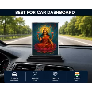 Hindu Deity Acrylic Car Dashboard Showpiece | Double-Sided Hindu Deity Photo Stand | 3 X 4 Inch Photo | Transparent Acrylic Frame With Black Base | Car Dashboard, Office & Table Decor (F70790) Hindu Deity Acrylic Car Dashboard Showpiece | Double-Sided Hindu Deity Photo Stand | 3 X 4 Inch Photo | Transparent Acrylic Frame With Black Base | Car Dashboard, Office & Table Decor (F70790)