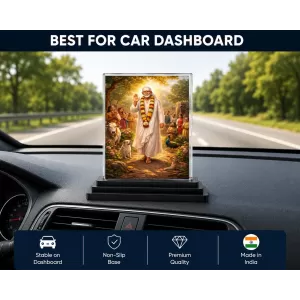 Radha Krishna Acrylic Car Dashboard Showpiece | Double-Sided Radha Krishna Photo Stand | 3 X 4 Inch Photo | Transparent Acrylic Frame With Black Base | Car Dashboard, Office & Table Decor (F70796) Radha Krishna Acrylic Car Dashboard Showpiece | Double-Sided Radha Krishna Photo Stand | 3 X 4 Inch Photo | Transparent Acrylic Frame With Black Base | Car Dashboard, Office & Table Decor (F70796)