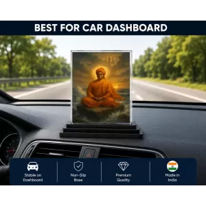 Vivekananda Acrylic Car Dashboard Showpiece | Double-Sided Vivekananda Photo Stand | 3 X 4 Inch Photo | Transparent Acrylic Frame With Black Base | Car Dashboard, Office & Table Decor (F70803) Vivekananda Acrylic Car Dashboard Showpiece | Double-Sided Vivekananda Photo Stand | 3 X 4 Inch Photo | Transparent Acrylic Frame With Black Base | Car Dashboard, Office & Table Decor (F70803)