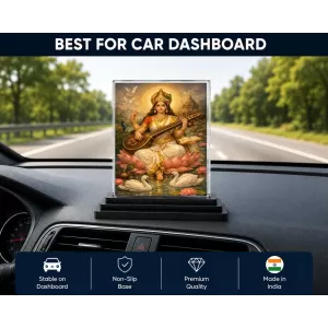 Hindu Deity Acrylic Car Dashboard Showpiece | Double-Sided Hindu Deity Photo Stand | 3 X 4 Inch Photo | Transparent Acrylic Frame With Black Base | Car Dashboard, Office & Table Decor (F70817) Hindu Deity Acrylic Car Dashboard Showpiece | Double-Sided Hindu Deity Photo Stand | 3 X 4 Inch Photo | Transparent Acrylic Frame With Black Base | Car Dashboard, Office & Table Decor (F70817)