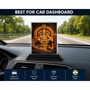 Hindu Deity Acrylic Car Dashboard Showpiece | Double-Sided Hindu Deity Photo Stand | 3 X 4 Inch Photo | Transparent Acrylic Frame With Black Base | Car Dashboard, Office & Table Decor (F70820) Hindu Deity Acrylic Car Dashboard Showpiece | Double-Sided Hindu Deity Photo Stand | 3 X 4 Inch Photo | Transparent Acrylic Frame With Black Base | Car Dashboard, Office & Table Decor (F70820)