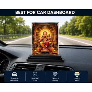 Hindu Deity Acrylic Car Dashboard Showpiece | Double-Sided Hindu Deity Photo Stand | 3 X 4 Inch Photo | Transparent Acrylic Frame With Black Base | Car Dashboard, Office & Table Decor (F70830) Hindu Deity Acrylic Car Dashboard Showpiece | Double-Sided Hindu Deity Photo Stand | 3 X 4 Inch Photo | Transparent Acrylic Frame With Black Base | Car Dashboard, Office & Table Decor (F70830)
