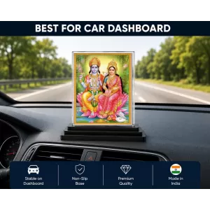Hindu Deity Acrylic Car Dashboard Showpiece | Double-Sided Hindu Deity Photo Stand | 3 X 4 Inch Photo | Transparent Acrylic Frame With Black Base | Car Dashboard, Office & Table Decor (F70831) Hindu Deity Acrylic Car Dashboard Showpiece | Double-Sided Hindu Deity Photo Stand | 3 X 4 Inch Photo | Transparent Acrylic Frame With Black Base | Car Dashboard, Office & Table Decor (F70831)