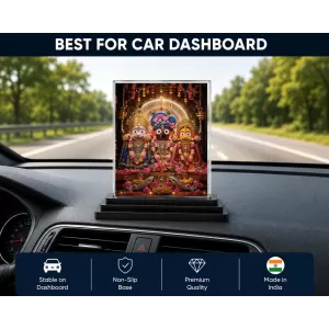 Hindu Deity Acrylic Car Dashboard Showpiece | Double-Sided Hindu Deity Photo Stand | 3 X 4 Inch Photo | Transparent Acrylic Frame With Black Base | Car Dashboard, Office & Table Decor (F70833) Hindu Deity Acrylic Car Dashboard Showpiece | Double-Sided Hindu Deity Photo Stand | 3 X 4 Inch Photo | Transparent Acrylic Frame With Black Base | Car Dashboard, Office & Table Decor (F70833)