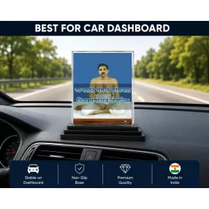 Thakur Anukul Acrylic Car Dashboard Showpiece | Double-Sided Thakur Anukul Photo Stand | 3 X 4 Inch Photo | Transparent Acrylic Frame With Black Base | Car Dashboard, Office & Table Decor (F70845) Thakur Anukul Acrylic Car Dashboard Showpiece | Double-Sided Thakur Anukul Photo Stand | 3 X 4 Inch Photo | Transparent Acrylic Frame With Black Base | Car Dashboard, Office & Table Decor (F70845)