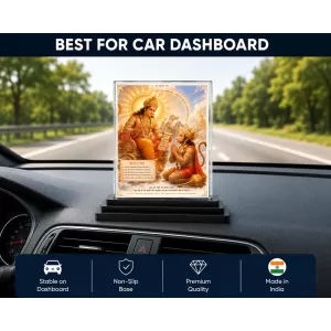 Hanuman Acrylic Car Dashboard Showpiece | Double-Sided Hanuman Photo Stand | 3 X 4 Inch Photo | Transparent Acrylic Frame With Black Base | Car Dashboard, Office & Table Decor (F70855) Hanuman Acrylic Car Dashboard Showpiece | Double-Sided Hanuman Photo Stand | 3 X 4 Inch Photo | Transparent Acrylic Frame With Black Base | Car Dashboard, Office & Table Decor (F70855)