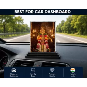 Hindu Deity Acrylic Car Dashboard Showpiece | Double-Sided Hindu Deity Photo Stand | 3 X 4 Inch Photo | Transparent Acrylic Frame With Black Base | Car Dashboard, Office & Table Decor (F70861) Hindu Deity Acrylic Car Dashboard Showpiece | Double-Sided Hindu Deity Photo Stand | 3 X 4 Inch Photo | Transparent Acrylic Frame With Black Base | Car Dashboard, Office & Table Decor (F70861)