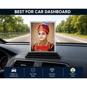 Guru Har Krishan Ji Acrylic Car Dashboard Showpiece | Double-Sided Guru Har Krishan Ji Photo Stand | 3 X 4 Inch Photo | Transparent Acrylic Frame With Black Base | Car Dashboard, Office & Table Decor (F70886) Guru Har Krishan Ji Acrylic Car Dashboard Showpiece | Double-Sided Guru Har Krishan Ji Photo Stand | 3 X 4 Inch Photo | Transparent Acrylic Frame With Black Base | Car Dashboard, Office & Table Decor (F70886)