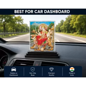 Narasimha Acrylic Car Dashboard Showpiece | Double-Sided Narasimha Photo Stand | 3 X 4 Inch Photo | Transparent Acrylic Frame With Black Base | Car Dashboard, Office & Table Decor (F70897) Narasimha Acrylic Car Dashboard Showpiece | Double-Sided Narasimha Photo Stand | 3 X 4 Inch Photo | Transparent Acrylic Frame With Black Base | Car Dashboard, Office & Table Decor (F70897)