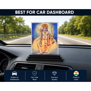 Hindu Deity Acrylic Car Dashboard Showpiece | Double-Sided Hindu Deity Photo Stand | 3 X 4 Inch Photo | Transparent Acrylic Frame With Black Base | Car Dashboard, Office & Table Decor (F70959) Hindu Deity Acrylic Car Dashboard Showpiece | Double-Sided Hindu Deity Photo Stand | 3 X 4 Inch Photo | Transparent Acrylic Frame With Black Base | Car Dashboard, Office & Table Decor (F70959)