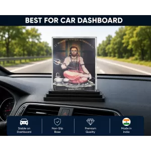 Narasimha Acrylic Car Dashboard Showpiece | Double-Sided Narasimha Photo Stand | 3 X 4 Inch Photo | Transparent Acrylic Frame With Black Base | Car Dashboard, Office & Table Decor (F70960) Narasimha Acrylic Car Dashboard Showpiece | Double-Sided Narasimha Photo Stand | 3 X 4 Inch Photo | Transparent Acrylic Frame With Black Base | Car Dashboard, Office & Table Decor (F70960)