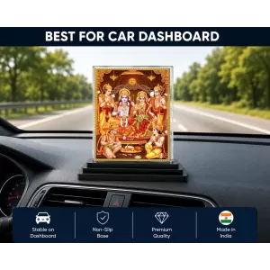 Ram Darbar Acrylic Car Dashboard Showpiece | Double-Sided Ram Darbar Photo Stand | 3 X 4 Inch Photo | Transparent Acrylic Frame With Black Base | Car Dashboard, Office & Table Decor (F70968) Ram Darbar Acrylic Car Dashboard Showpiece | Double-Sided Ram Darbar Photo Stand | 3 X 4 Inch Photo | Transparent Acrylic Frame With Black Base | Car Dashboard, Office & Table Decor (F70968)