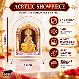 Goddess Tripureswari L Shape Acrylic Showpiece 3 X 3.5 Inch For Home, Office And Car (F175767) Goddess Tripureswari L Shape Acrylic Showpiece 3 X 3.5 Inch For Home, Office And Car (F175767)
