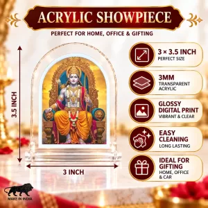 Lord Rama L Shape Acrylic Showpiece 3 X 3.5 Inch For Home, Office And Car (F175827) Lord Rama L Shape Acrylic Showpiece 3 X 3.5 Inch For Home, Office And Car (F175827)