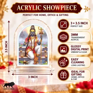 Durga Maa L Shape Acrylic Showpiece 3 X 3.5 Inch For Home, Office And Car (F175903) Durga Maa L Shape Acrylic Showpiece 3 X 3.5 Inch For Home, Office And Car (F175903)