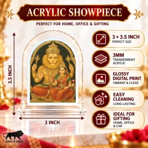 Lakshmi Narasimha L Shape Acrylic Showpiece 3 X 3.5 Inch For Home, Office And Car (F175972) Lakshmi Narasimha L Shape Acrylic Showpiece 3 X 3.5 Inch For Home, Office And Car (F175972)