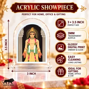Shree Krishna L Shape Acrylic Showpiece 3 X 3.5 Inch For Home, Office And Car (F176030) Shree Krishna L Shape Acrylic Showpiece 3 X 3.5 Inch For Home, Office And Car (F176030)