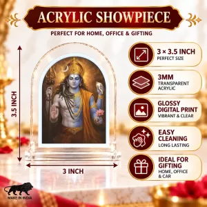 Shree Vishnu L Shape Acrylic Showpiece 3 X 3.5 Inch For Home, Office And Car (F176072) Shree Vishnu L Shape Acrylic Showpiece 3 X 3.5 Inch For Home, Office And Car (F176072)