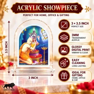 Shree Chaitannya L Shape Acrylic Showpiece 3 X 3.5 Inch For Home, Office And Car (F176161) Shree Chaitannya L Shape Acrylic Showpiece 3 X 3.5 Inch For Home, Office And Car (F176161)