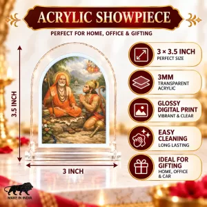 Adi Guru Shankaracharya L Shape Acrylic Showpiece 3 X 3.5 Inch For Home, Office And Car (F176222) Adi Guru Shankaracharya L Shape Acrylic Showpiece 3 X 3.5 Inch For Home, Office And Car (F176222)