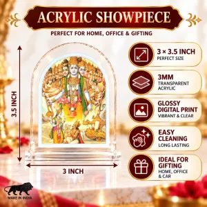 Shree Krishna L Shape Acrylic Showpiece 3 X 3.5 Inch For Home, Office And Car (F176247) Shree Krishna L Shape Acrylic Showpiece 3 X 3.5 Inch For Home, Office And Car (F176247)