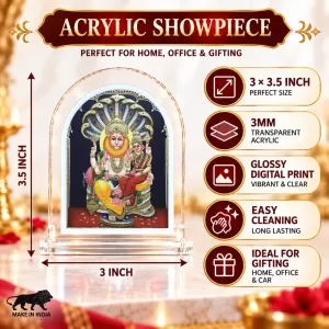 Lakshmi Nar L Shape Acrylic Showpiece 3 X 3.5 Inch For Home, Office And Car (F176325) Lakshmi Nar L Shape Acrylic Showpiece 3 X 3.5 Inch For Home, Office And Car (F176325)