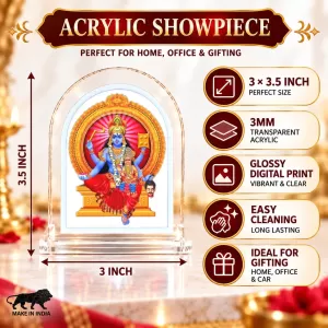 Lord Shani Dev L Shape Acrylic Showpiece 3 X 3.5 Inch For Home, Office And Car (F176445) Lord Shani Dev L Shape Acrylic Showpiece 3 X 3.5 Inch For Home, Office And Car (F176445)