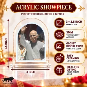 L. K. Advani L Shape Acrylic Showpiece 3 X 3.5 Inch For Home, Office And Car (F176613) L. K. Advani L Shape Acrylic Showpiece 3 X 3.5 Inch For Home, Office And Car (F176613)