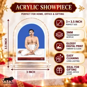 Shree Shree Anukul L Shape Acrylic Showpiece 3 X 3.5 Inch For Home, Office And Car (F176732) Shree Shree Anukul L Shape Acrylic Showpiece 3 X 3.5 Inch For Home, Office And Car (F176732)