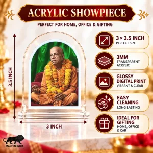 Srila Pravupad L Shape Acrylic Showpiece 3 X 3.5 Inch For Home, Office And Car (F176813) Srila Pravupad L Shape Acrylic Showpiece 3 X 3.5 Inch For Home, Office And Car (F176813)