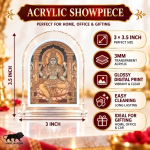 Visnu Vagwan L Shape Acrylic Showpiece 3 X 3.5 Inch For Home, Office And Car (F177111) Visnu Vagwan L Shape Acrylic Showpiece 3 X 3.5 Inch For Home, Office And Car (F177111)