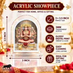 Panchmukhi Hanuman L Shape Acrylic Showpiece 3 X 3.5 Inch For Home, Office And Car (F177434) Panchmukhi Hanuman L Shape Acrylic Showpiece 3 X 3.5 Inch For Home, Office And Car (F177434)