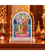 Lakshmi Narayana L Shape Acrylic Showpiece 3 X 3.5 Inch For Home, Office And Car (F175691)