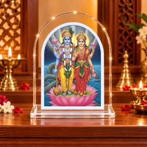 Lakshmi Narayana L Shape Acrylic Showpiece 3 X 3.5 Inch For Home, Office And Car (F175691) Lakshmi Narayana L Shape Acrylic Showpiece 3 X 3.5 Inch For Home, Office And Car (F175691)