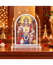 Hanuman L Shape Acrylic Showpiece 3 X 3.5 Inch For Home, Office And Car (F175696)