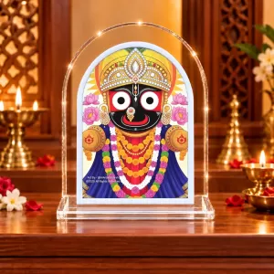 Lord Jagannath L Shape Acrylic Showpiece 3 X 3.5 Inch For Home, Office And Car (F175698) Lord Jagannath L Shape Acrylic Showpiece 3 X 3.5 Inch For Home, Office And Car (F175698)