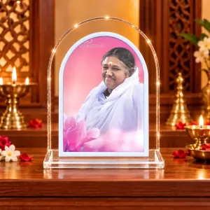 Amma Amritanandamayi L Shape Acrylic Showpiece 3 X 3.5 Inch For Home, Office And Car (F175699) Amma Amritanandamayi L Shape Acrylic Showpiece 3 X 3.5 Inch For Home, Office And Car (F175699)