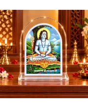 Lord Shiva  L Shape Acrylic Showpiece 3 X 3.5 Inch For Home, Office And Car (F175700)