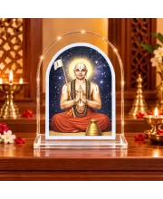 Sri Ramanujacharya L Shape Acrylic Showpiece 3 X 3.5 Inch For Home, Office And Car (F175702)