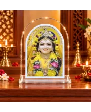 Divine Radha L Shape Acrylic Showpiece 3 X 3.5 Inch For Home, Office And Car (F175704)
