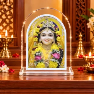 Divine Radha L Shape Acrylic Showpiece 3 X 3.5 Inch For Home, Office And Car (F175704)