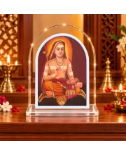 Adi Shankaracharya L Shape Acrylic Showpiece 3 X 3.5 Inch For Home, Office And Car (F175705)
