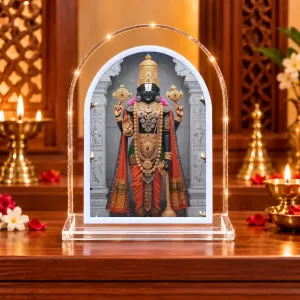 Lord Tirupati Balaji L Shape Acrylic Showpiece 3 X 3.5 Inch For Home, Office And Car (F175706) Lord Tirupati Balaji L Shape Acrylic Showpiece 3 X 3.5 Inch For Home, Office And Car (F175706)