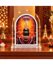 Lord Shiva L Shape Acrylic Showpiece 3 X 3.5 Inch For Home, Office And Car (F175707)