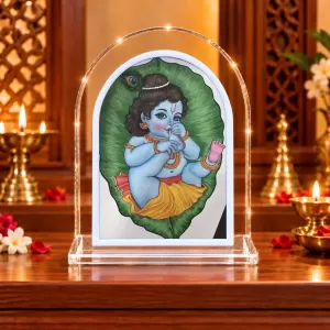 Baby Krishna L Shape Acrylic Showpiece 3 X 3.5 Inch For Home, Office And Car (F175709) Baby Krishna L Shape Acrylic Showpiece 3 X 3.5 Inch For Home, Office And Car (F175709)