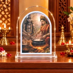 Shiva Parvati L Shape Acrylic Showpiece 3 X 3.5 Inch For Home, Office And Car (F175712) Shiva Parvati L Shape Acrylic Showpiece 3 X 3.5 Inch For Home, Office And Car (F175712)