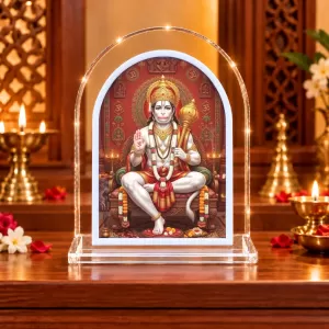 Hanuman L Shape Acrylic Showpiece 3 X 3.5 Inch For Home, Office And Car (F175715) Hanuman L Shape Acrylic Showpiece 3 X 3.5 Inch For Home, Office And Car (F175715)